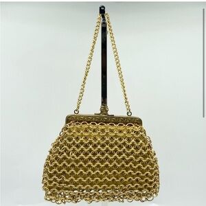 Vintage 1950s chainmail evening bag
